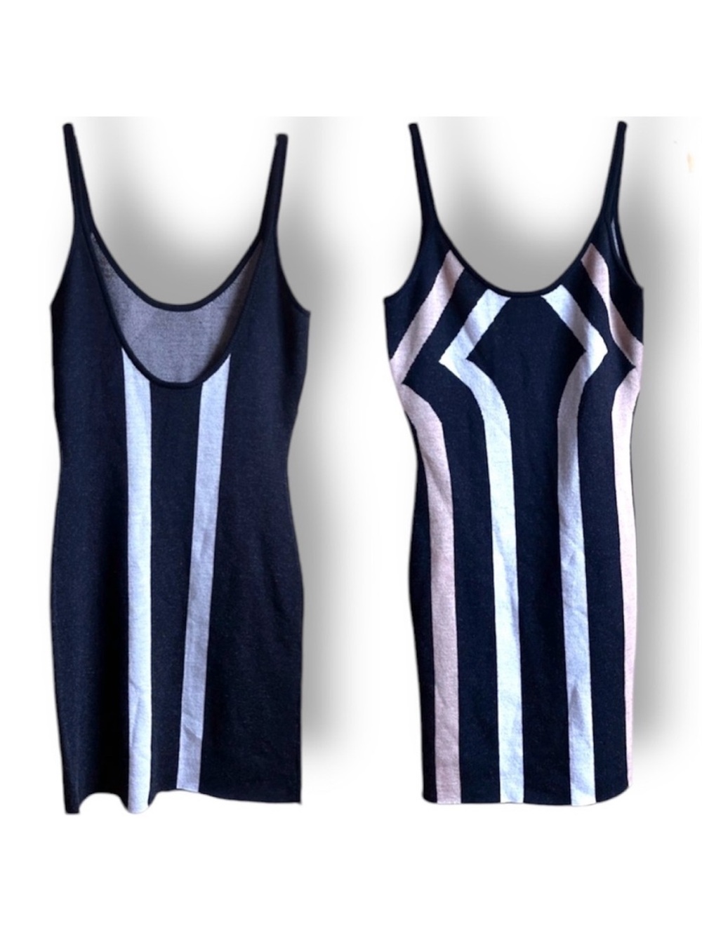 New- VICTOR GLEMAUD mini knit dress with geo pattern NWOT